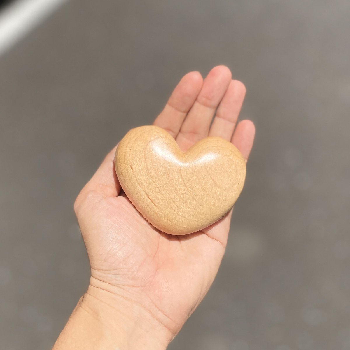 1点もの】ハートのペーパーウエイト（メープル）S/N:02 | フラッグス