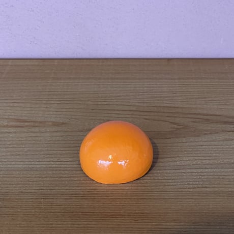 【1点もの】マカロンブローチ「橙」