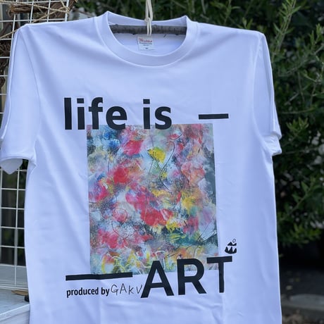 GAKU Tシャツ「life is ART」