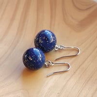 【１点もの】プラネットピアス「紺青」