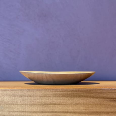 木のお皿「まんげつ」【S/N:06】