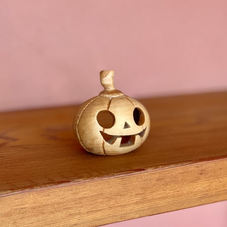【期間限定】ハロウィンかぼちゃインテリア「かぼちゃん（ろうそく照明付き）」S/N:02