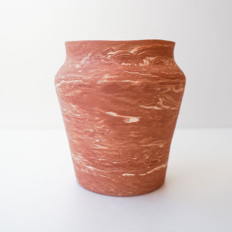 Flower vase / Terracotta marble | BOOKMARK