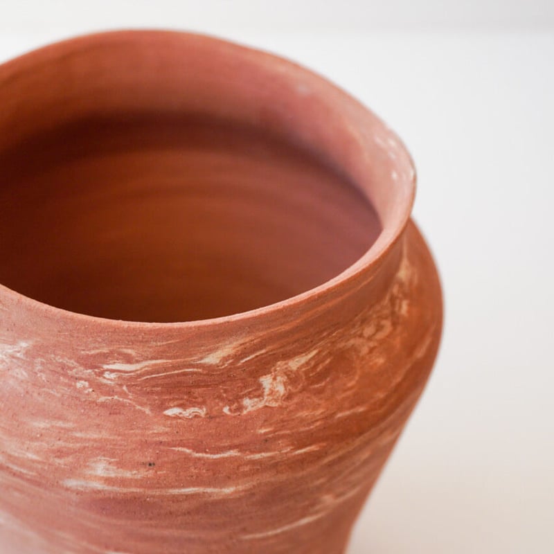 Flower vase / Terracotta marble | BOOKMARK