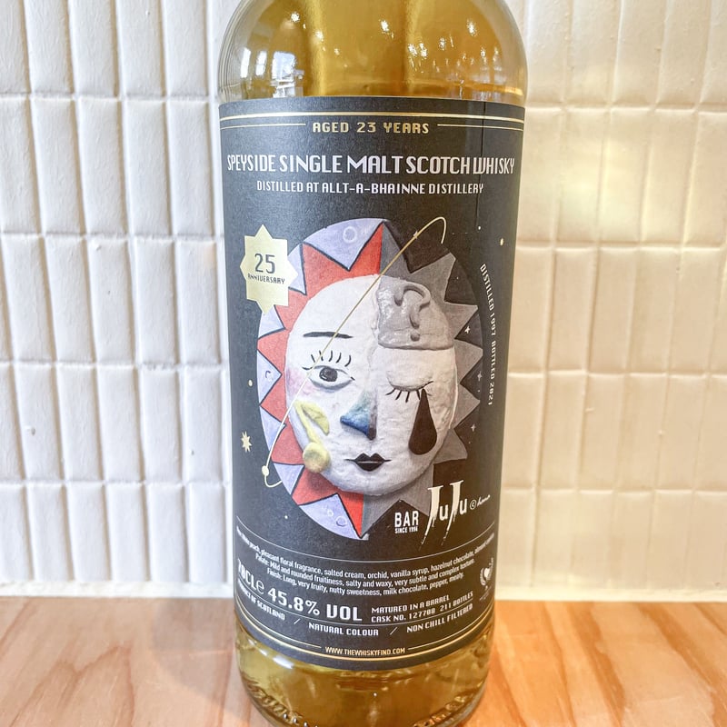 Bar JUJU 25周年 記念ボトル アルターベン23年 Barjuju 25周年記念！！ アルタベーン23年 byウイスキーファインド