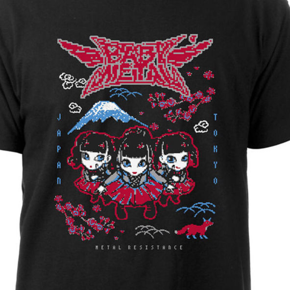 BABYL ホワイトフレームTシャツ XXL ベビーメタル BABYMETAL 『PIXEL TOKYO T-SHIRT』 | TIME FLIES RE