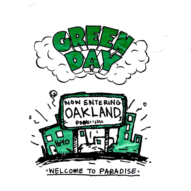 GREEN DAY 『WELCOME TO PARADISE T-shirt』 (white)