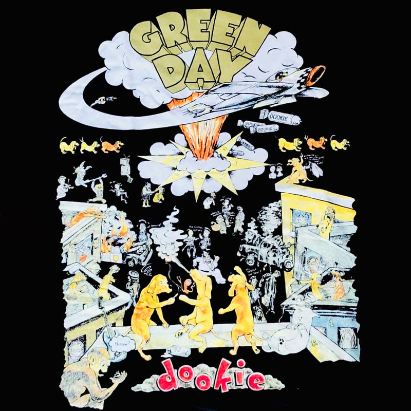 Greenday dookie tour Tシャツ XL Amazon.com: Green Day 'Dookie 1994 Tour' (Black) T-Shirt (2 Extra