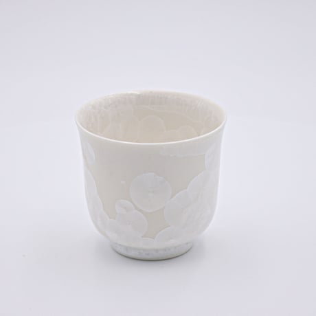 結晶釉　煎茶碗　白　№431