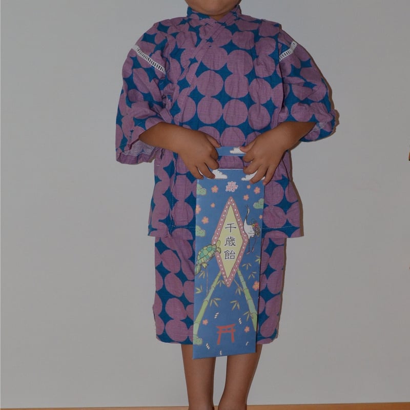 千歳飴袋　ブルー　確認用　七五三 千歳飴袋ブルー確認用七五三