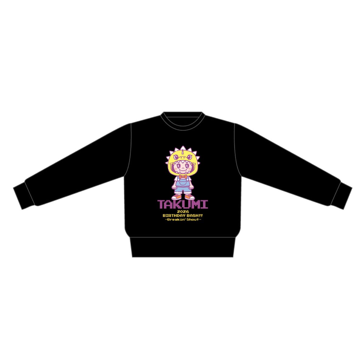 たくみ⭐️オリジナルトレーナー TAKUMI トレーナー（ブラック） | Spillover Online Store