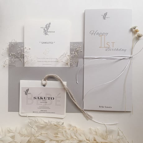 Anniversary booklet (記念冊子セミオーダー）&Gift ラッピング