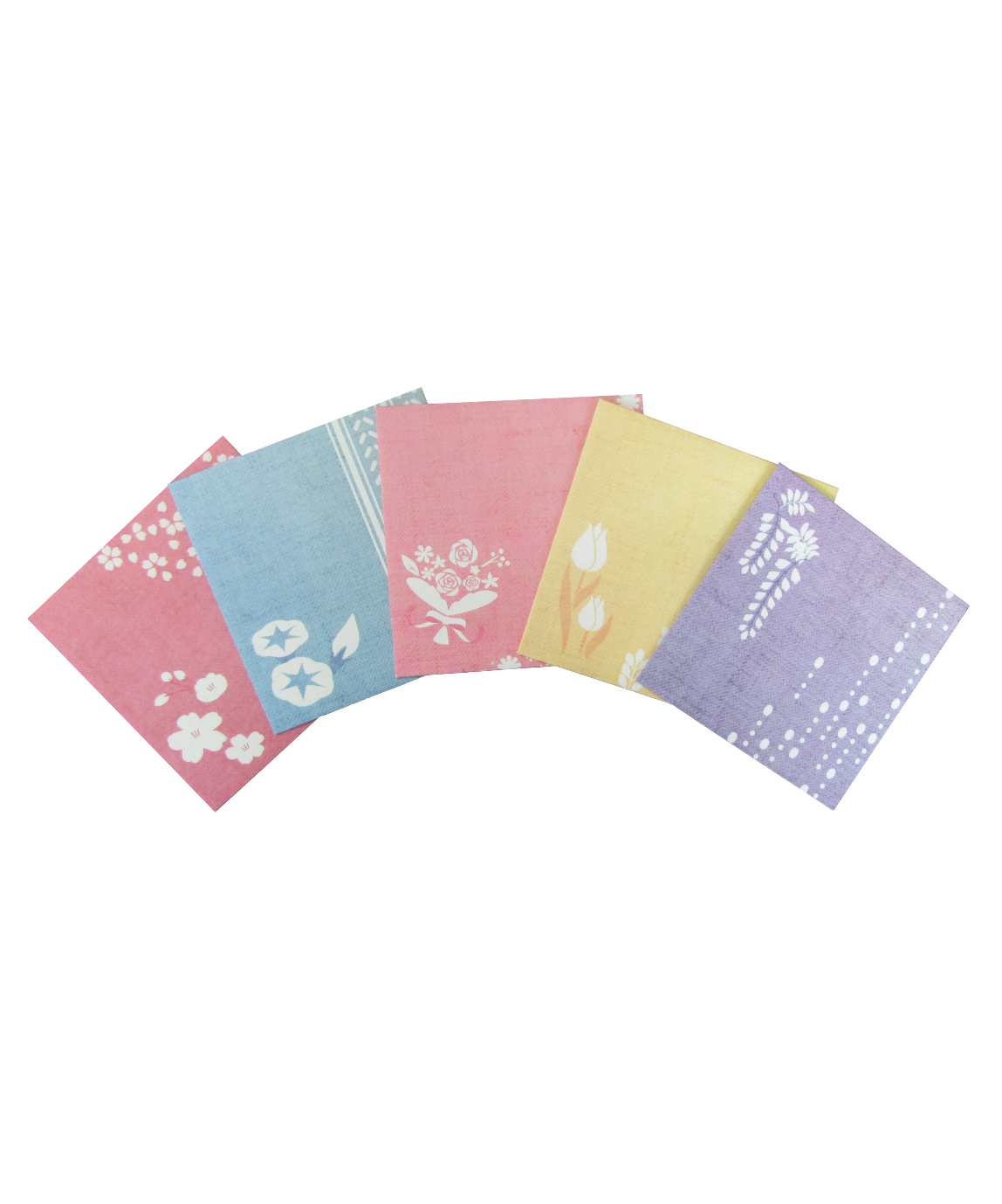 SKP-01 しかくポチ袋 花 5P | IMAMURA STORE【今村紙工】