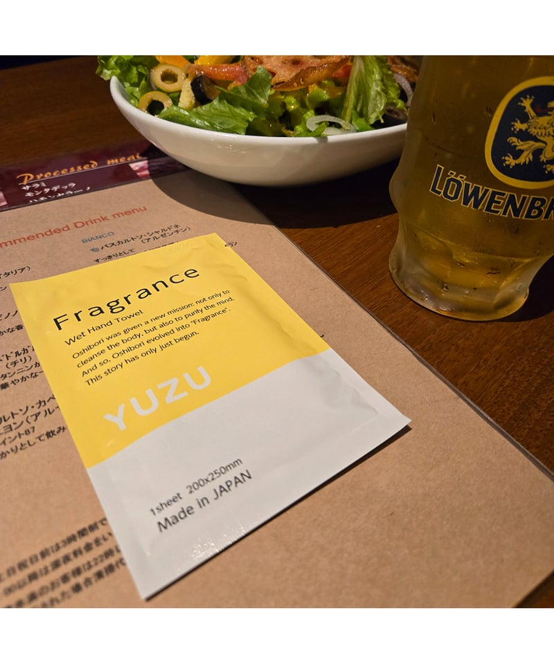 FO-Y Fragrance 香り付き厚手おしぼり YUZU 100枚 | IMAMURA S