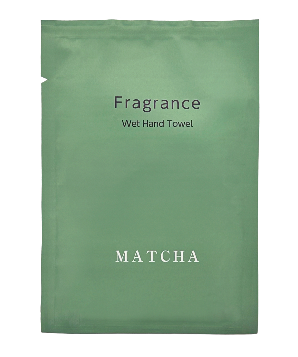 FO-M Fragrance 香り付き厚手おしぼり 抹茶 100枚 | IMAMURA STO