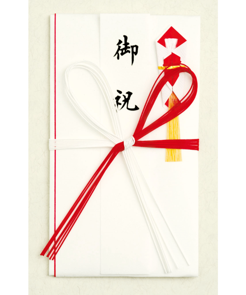 2653 高級和紙金封 赤白7本 花結び | IMAMURA STORE【今村紙工】