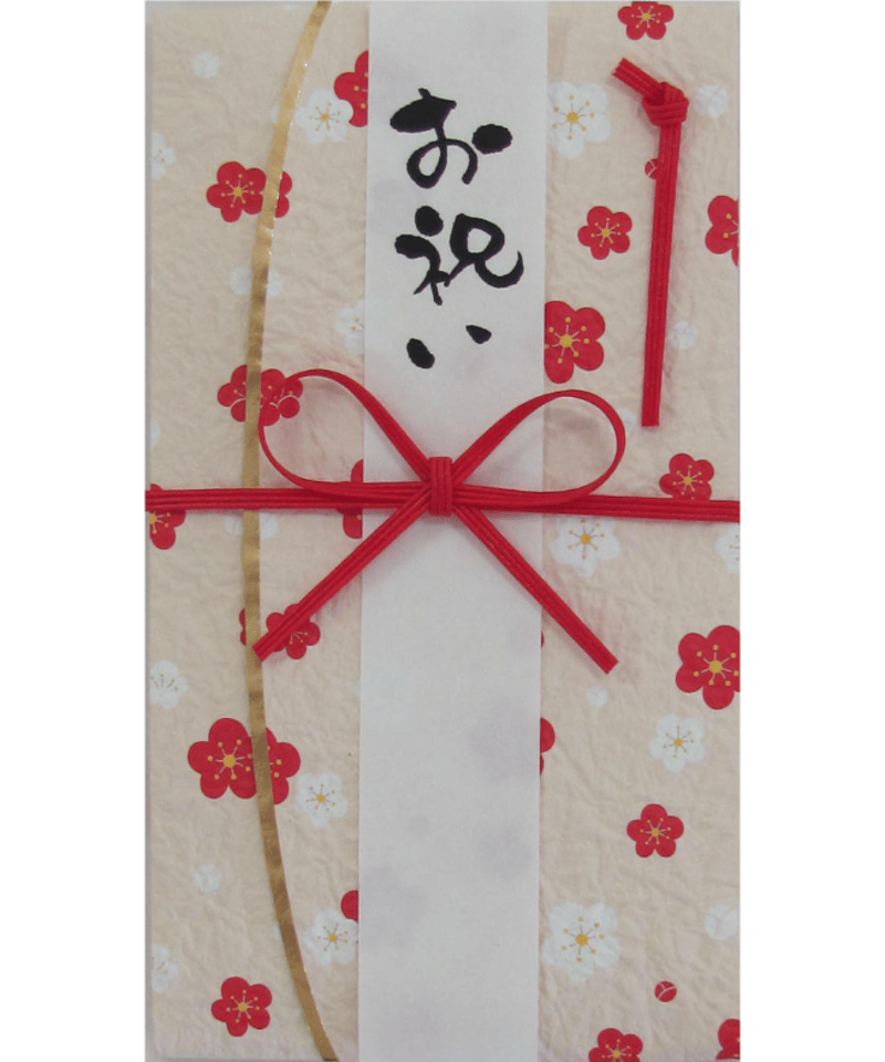 R-02UW 一般御祝用金封 レトロ 梅しろ | IMAMURA STORE【今村紙工】