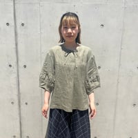 ボルーアブラウス（リボンあり）