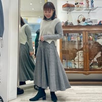 ディムスカート （パープルチェック）