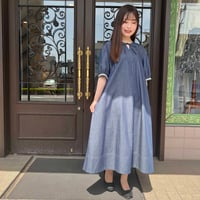 イデアールパフワンピース（インディゴ）