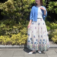フラワーチュールスカート（ブルー）