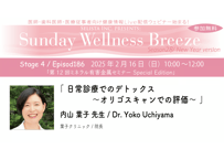 28-4 内山 葉子 先生『日常診療でのデトックス ～オリゴスキャンでの評価～』