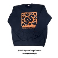 🎲SS16 Square Logo Sweat🎲💙navy💙