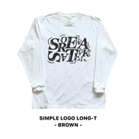 ⏲️SOREWASATEOKI.10 SIMPLE LOGO LONG-T⏲️ 🤎BROWN🤎
