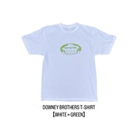 🌸DOWNEY BROTHERS T-SHIRT🌸🤍WHITE×GREEN🤍