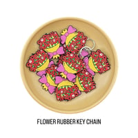 💐FLOWER RUBBER KEY CHAIN💐