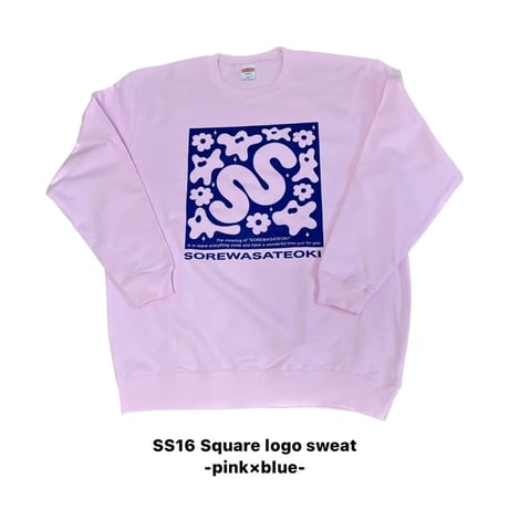 🎲SS16 Square Logo Sweat🎲🩷pink🩷