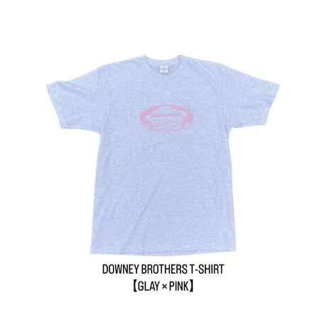 🌸DOWNEY BROTHERS T-SHIRT🌸🎀GRAY×PINK🎀