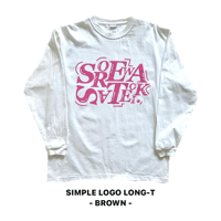 ⏲️SOREWASATEOKI.10 SIMPLE LOGO LONG-T⏲️ 🎀PINK🎀