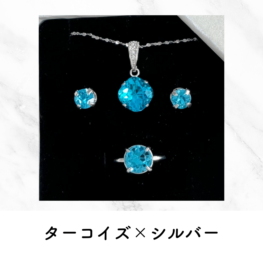 青系・モノトーン】＃推し活アクセ 単推しアクセセット（ネックレス 