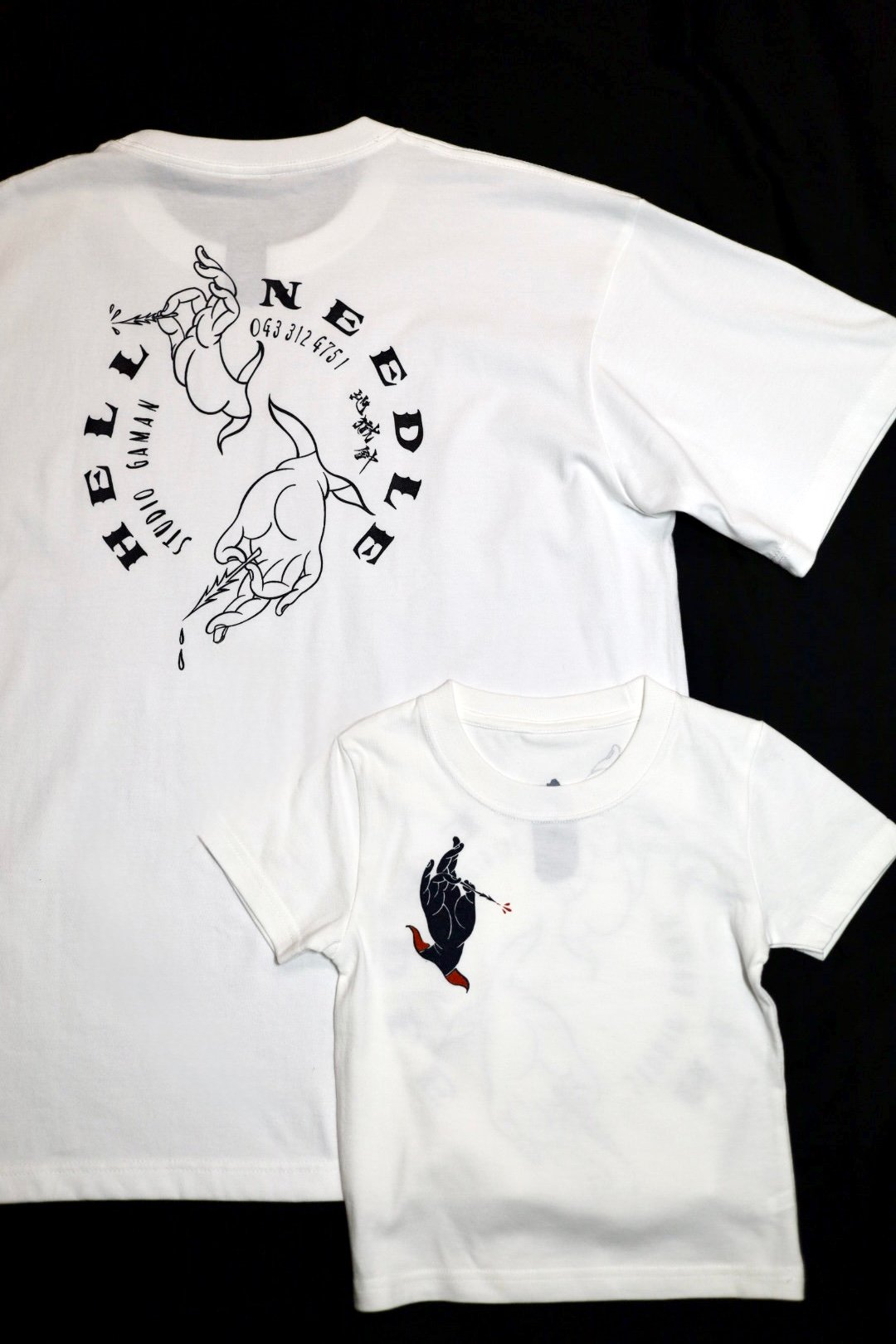 HELL NEEDLE TEE 【ホワイト】 | GAMAN STORE