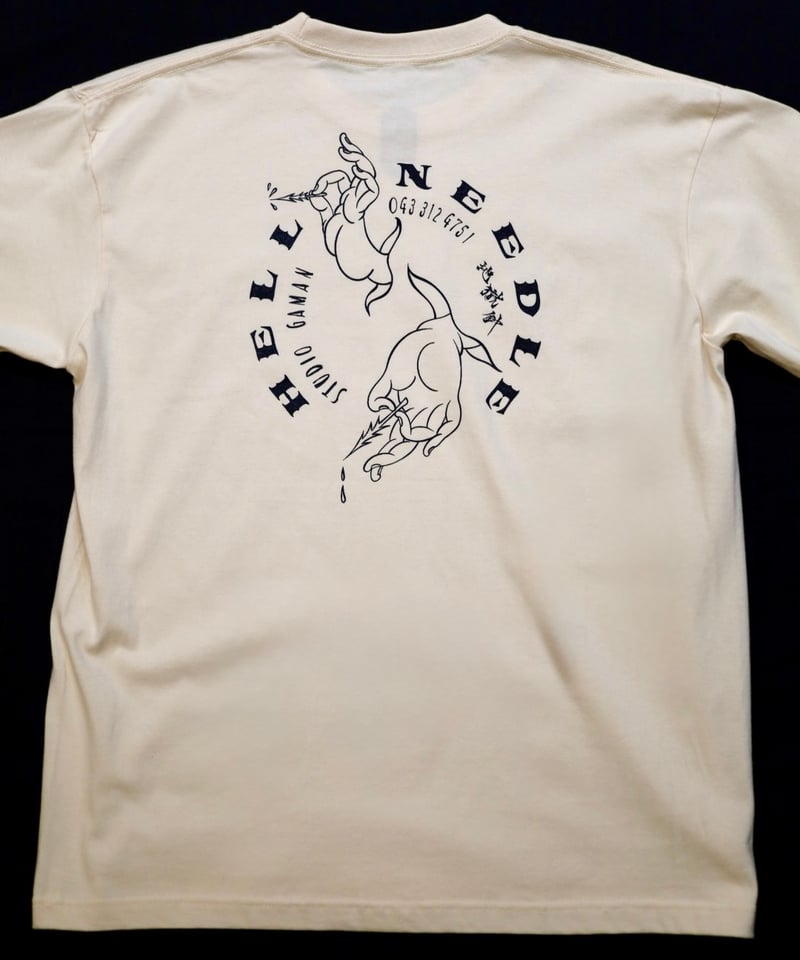 HELL NEEDLE TEE【クリーム】 | GAMAN STORE