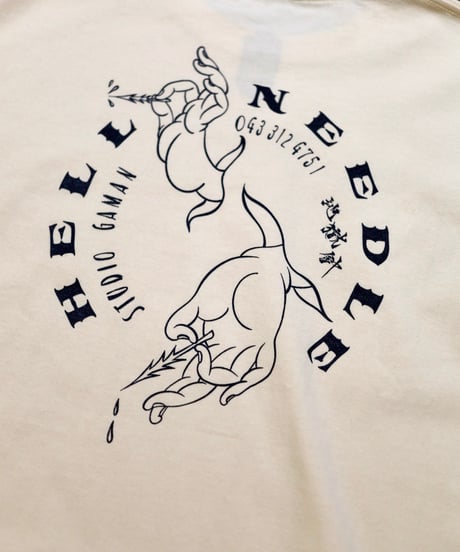 HELL NEEDLE  TEE【クリーム】