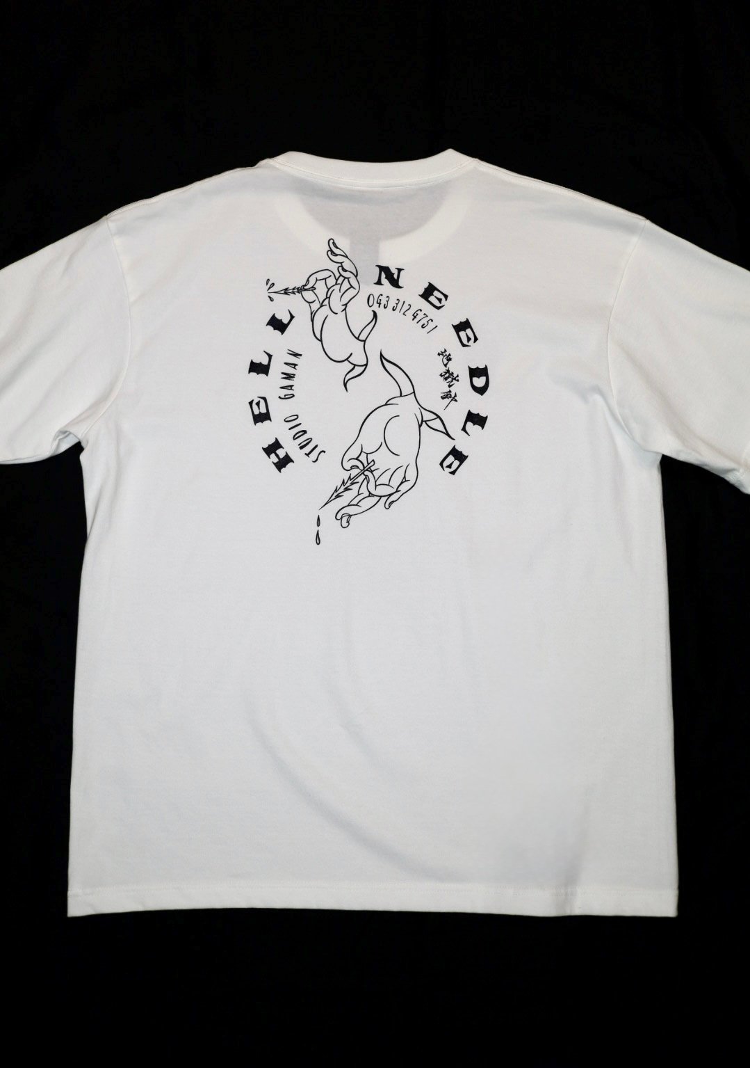 HELL NEEDLE TEE 【ホワイト】 | GAMAN STORE