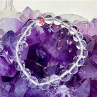 【水晶　"桜"モチーフ】パワーストーン　ブレスレット