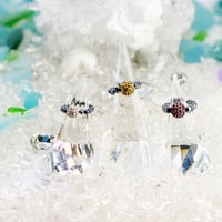 美sha♥オリジナルリング指輪高純度テラヘルツ鉱石とパヴェボールビーズきらきら˖✧ 指輪