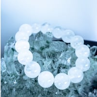【アイスクォーツ　13.5mm】パワーストーン　ブレスレット