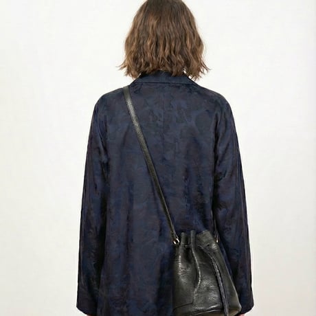 Hard shrink bucket shoulder bag
