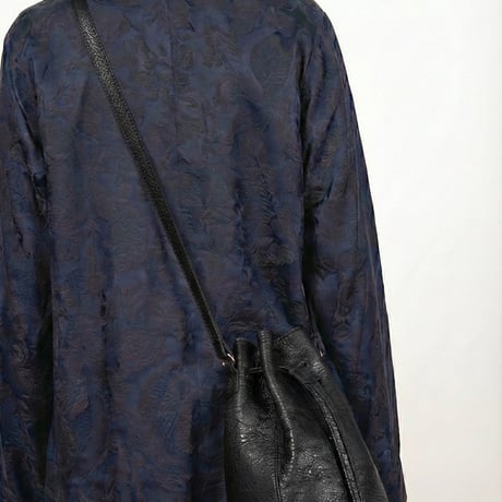 Hard shrink bucket shoulder bag
