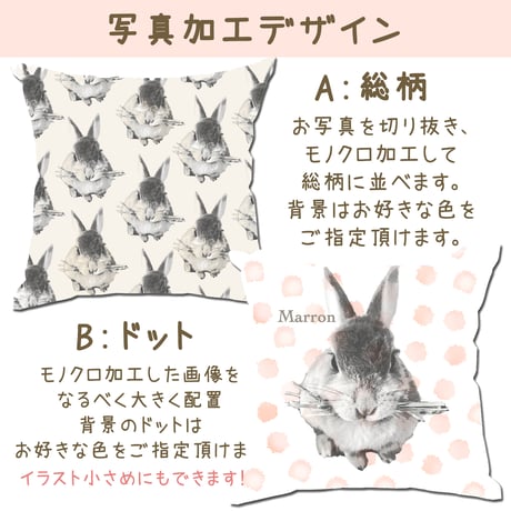 【うちの子グッズ】スクエアビッグクッション（中身クッションなし）