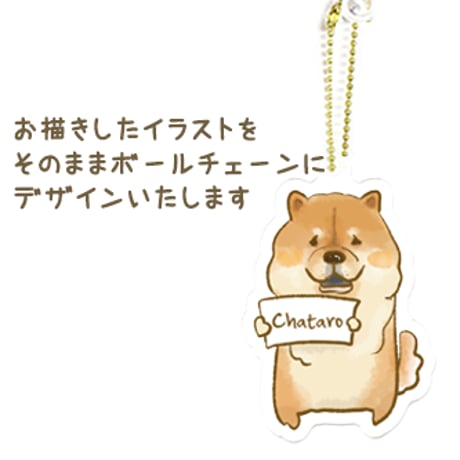 【うちの子グッズ】アクリルボールチェーン５個セット