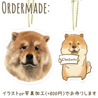 【うちの子グッズ】アクリルボールチェーン５個セット