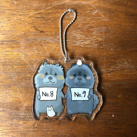 【うちの子グッズ】アクリルボールチェーン５個セット