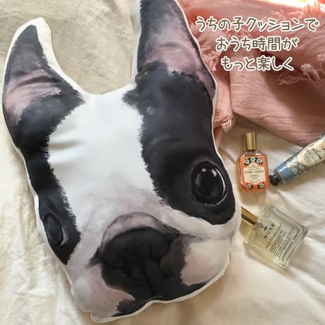 【うちの子グッズ】ダイカットもちもちクッション ※布地の変更あり