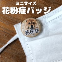 「花粉症です」ミニ缶バッジ