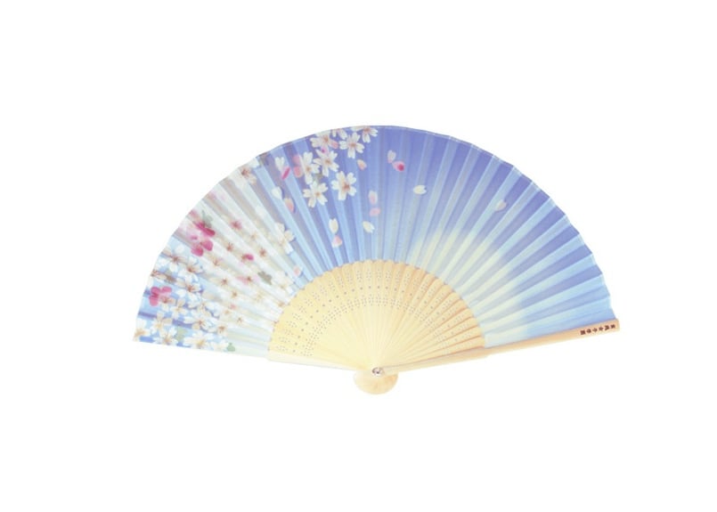 扇子（水色） | JISSEN SHOP